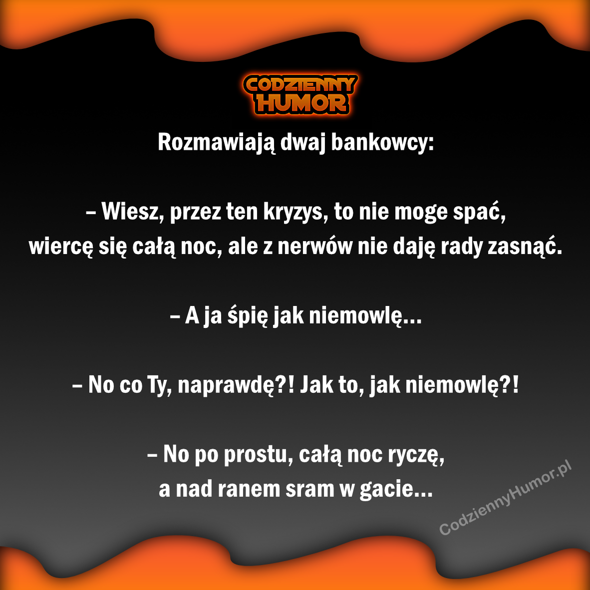 Rozmawiają dwaj bankowcy..