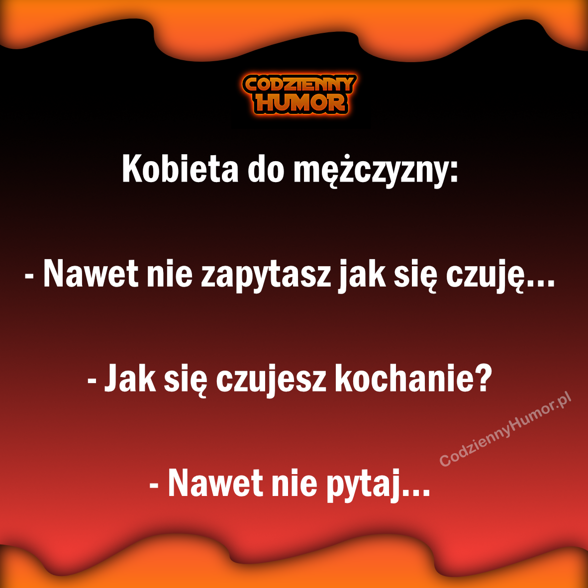 Kobieta mówi do mężczyzny