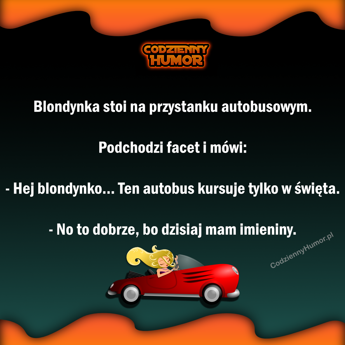 Kawał o blondynce - blondynka stoi na przystanku autobusowym