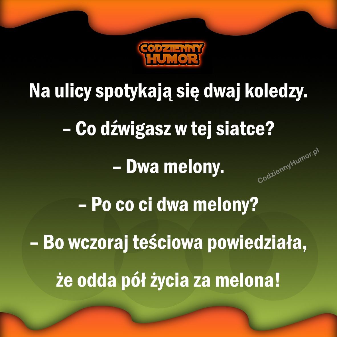 Na ulicy spotykają się dwaj koledzy