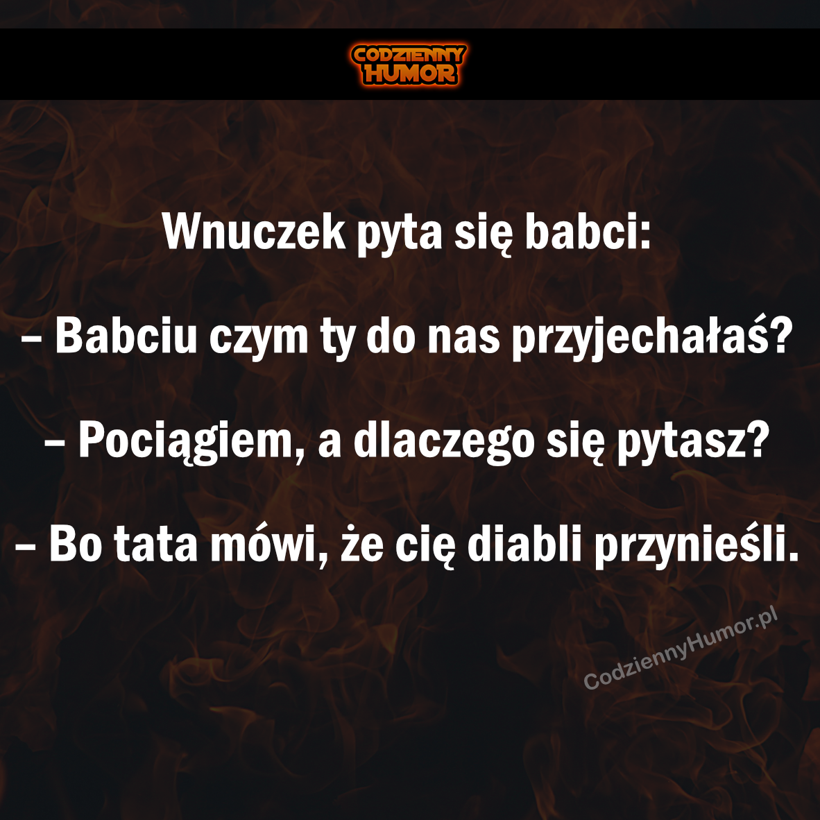 Wnuczek pyta się babci