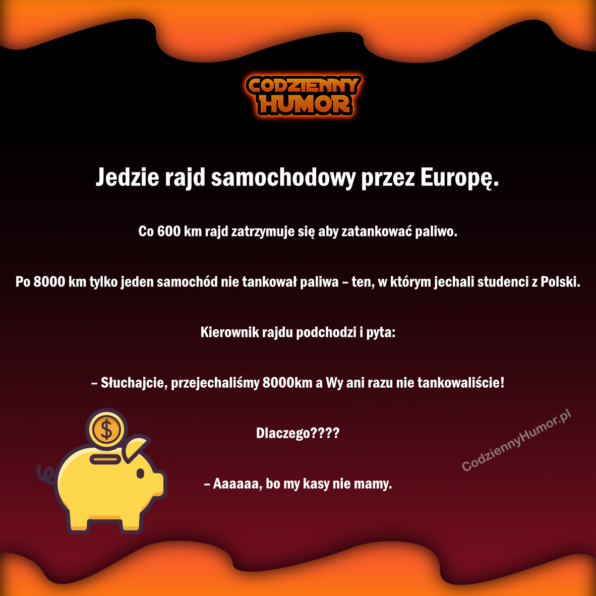 Jedzie rajd samochodowy przez Europę