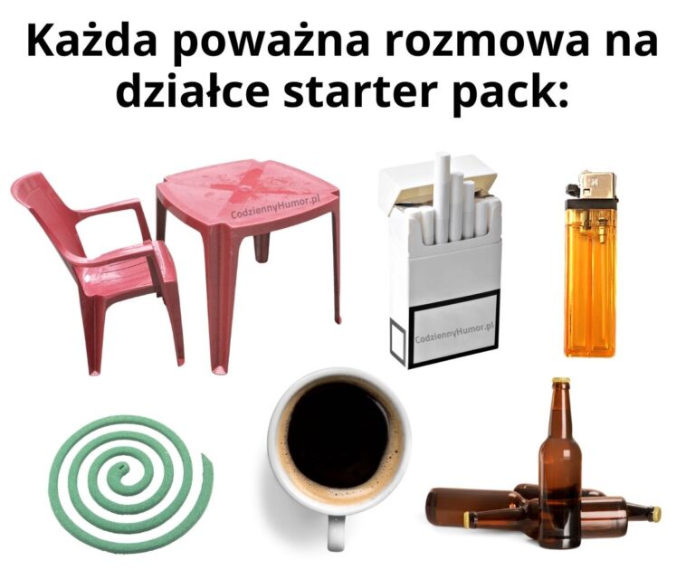 Poważna rozmowa na działce starter pack