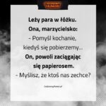 Leży para w łóżku