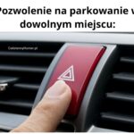 Pozwolenie na parkowanie w dowolnym miejscu. Mem z awaryjnymi