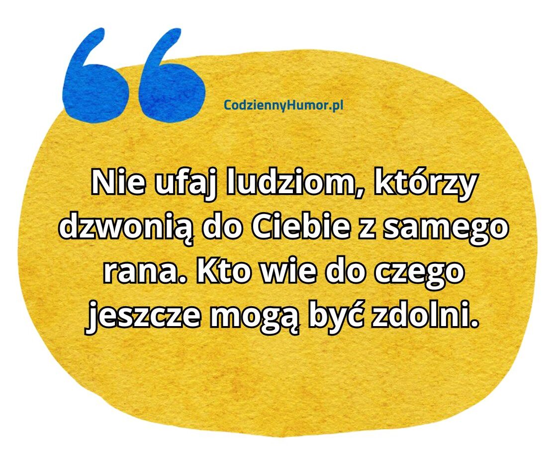 Nie ufaj ludziom...