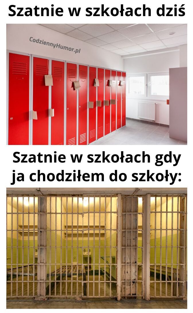 Szatnie w szkołach