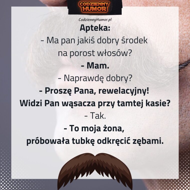 Środek na porost włosów kawał