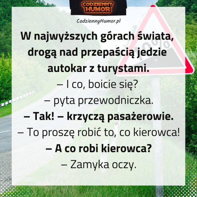 Autokar nad przepaścią