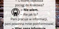 O której pociąg do Krakowa?