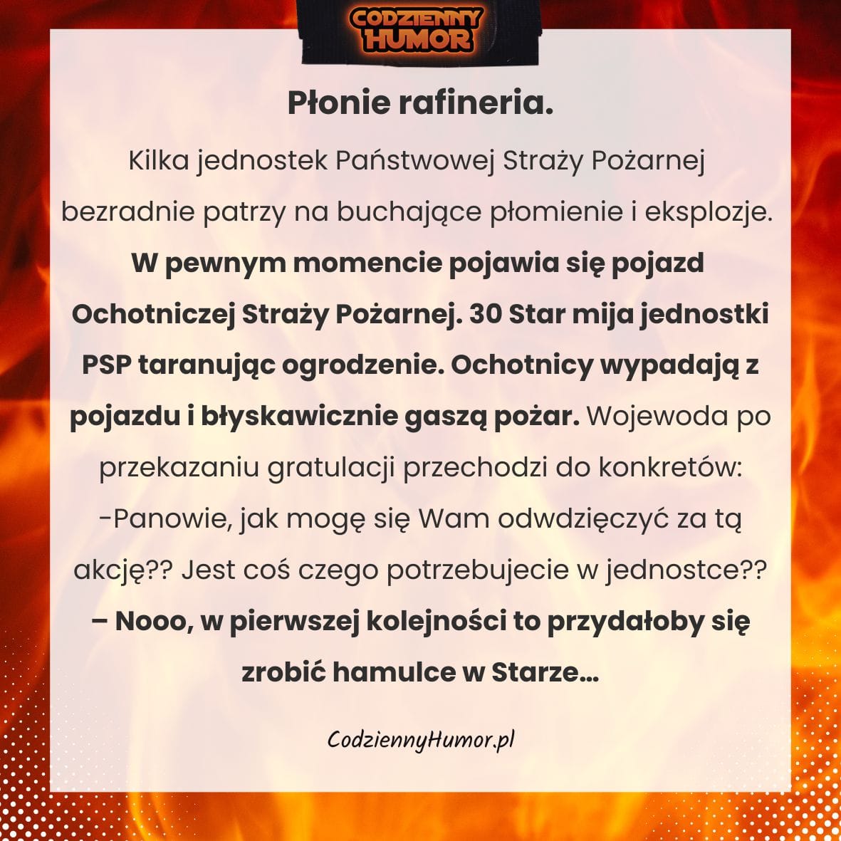 Pożar rafinerii