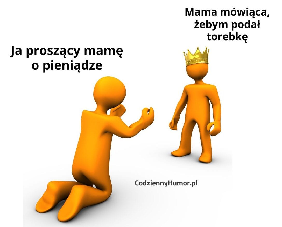 Gdy podajesz mamie torebkę