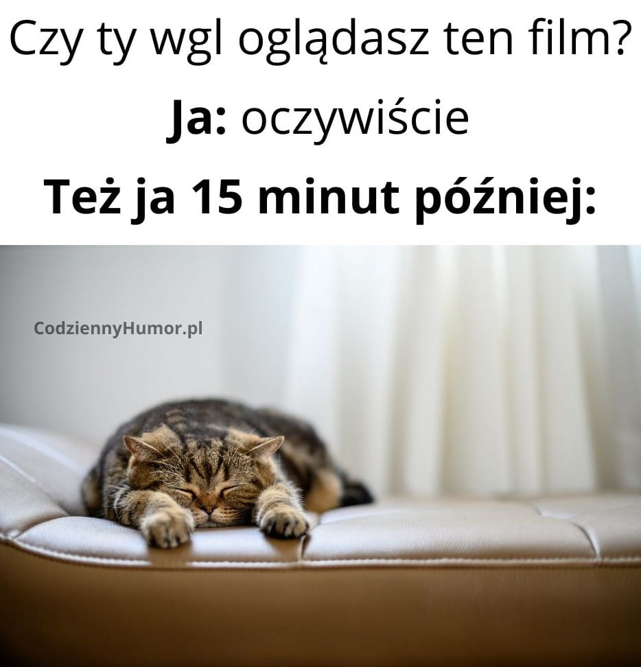 Zasypianie podczas filmu